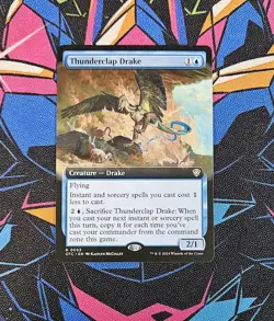 Thunderclap Drake NM Extended Art MTG Thunder Junction OTC Unplayed Magic - Image 1