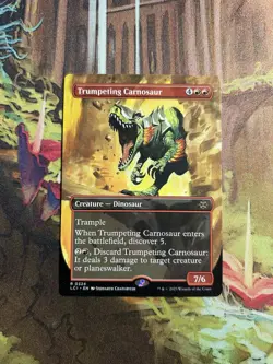 Trumpeting Carnosaur - Borderless NM, English MTG Lost Caverns of Ixalan - Main - Image 1
