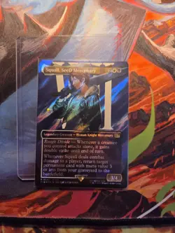 Magic the Gathering Squall, Seed Mercenary Borderless Surge Foil Final 547 WOW - Image 1