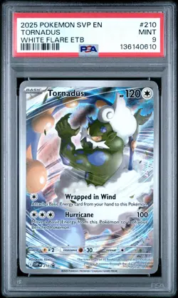 2025 POKEMON SVP EN-SV BLACK STAR PROMO #210 TORNADUS PSA 9 - Image 1