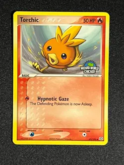 Pokemon TCG- Torchic Wizard World Chicago Rare Promo 2005 Ex Emerald #69 -NM - Image 2