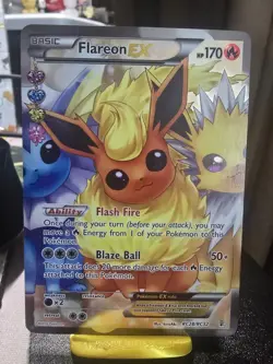 Flareon EX RC28/RC32 - Generations Radiant Full Art Holo Rare Pokemon Card - LP - Image 2