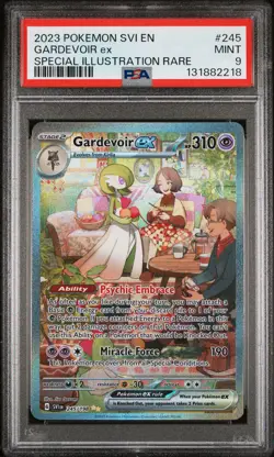 2023 POKEMON SCARLET & VIOLET SPECIAL ILLUSTRATION RARE #245 GARDEVOIR EX PSA 9 - Image 1