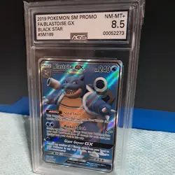 pokemon 2019 Black Star Promo - Blastoise GX SM189 Sm Holo - SM189 - PSA 8 - Image 4