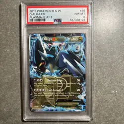 Pokemon 2013 Black & White Plasma Blast Dialga Holo Card #65/101 PSA 8 NM MT - Image 1
