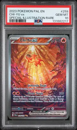 2023 POKEMON PAL EN-PALDEA EVOLVED SPECIAL ILLUSTRATION RARE CHI-YU EX PSA 10 - Image 1