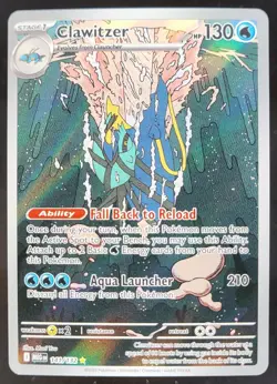 2025 Pokemon Mega Evolution Clawitzer #141/132 Illustration Rare MH - Image 1