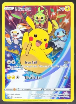 2019-2023 Pokemon Sword & Shield Black Star Promos Pikachu #SWSH020 MC10 - Image 1