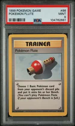 1999 Pokemon Game Pokemon Flute #86 PSA 9 - Image 1