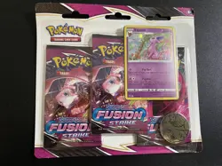 Pokemon TCG Sword & Shield Fusion Strike 3 Booster Pack Blister w/ Espeon Promo - Image 1