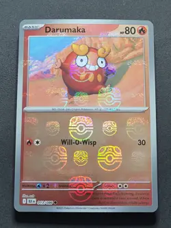 Darumaka 013/086 Master Ball Pattern Black Bolt Pokemon TCG - Image 1