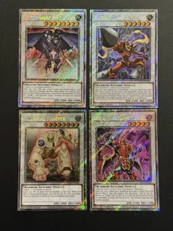 2025 YUGIOH RA04 PLATINUM SECRET RARE DRILL WARRIOR NM BONUS SET - Image 1