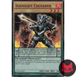 Yugioh Igknight Crusader CORE-EN027 Super Rare 1st Edition LP - Image 1