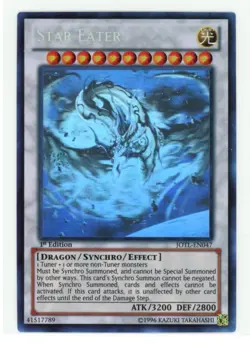 YGO Judgement of the Light Star Eater JOTL-EN047 Ghost Rare 1st LP STG1 R5M8 - Image 1