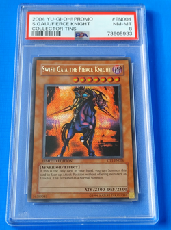 Yugioh 2004 Swift Gaia the Fierce Knight CT1-EN004 PSA 8 - Image 1