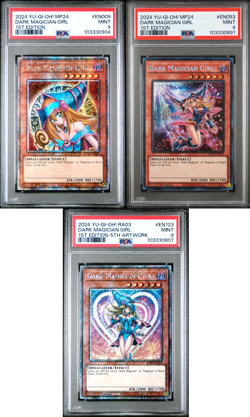 Dark Magician Girl - PSA 9 Bundle - RA03-EN123 MP24-EN009 MP24-EN053 - Yugioh - Image 1