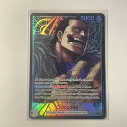 Crocodile Leader Alt Art Rare One Piece TCG The Azure Seas Seven OP-14-079 NM - Image 1