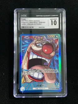 2024 One Piece TCG Japanese Buggy L Leader Alternate Art Parallel CGC 10 UA95 - Image 1