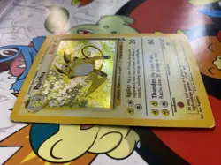 Raichu 16/130 Pokemon Base Set 2 Holo Rare Card - MP - Image 2