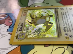 Raichu 16/130 Pokemon Base Set 2 Holo Rare Card - MP - Image 3
