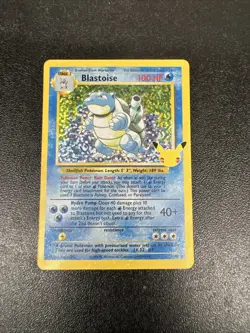 Pokemon TCG Blastoise Celebrations Classic Collection Card 2/102 NM Condition - Image 3