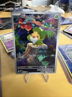 Pokemon TCG Sewaddle 087/086 White Flare Illustration Rare Card English - Image 1