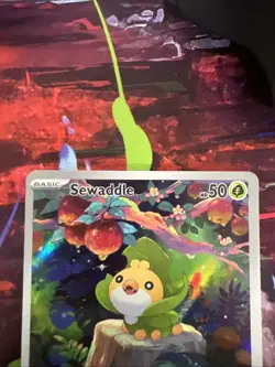 Pokemon TCG Sewaddle 087/086 White Flare Illustration Rare Card English - Image 4