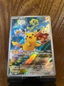 Pikachu 027 Sv: Scarlet & Violet Promo Cards Holo illustration Rare - Image 1