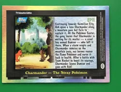Pokemon Trading Card - EP11 Charmander the Stray Pokemon - TV Animation Edition - Image 2