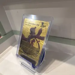 Pokemon Mewtwo & Mew GX Gold Card 270 HP Basic Tag Team TCG - Image 2