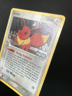 Eevee 55/115 EX Unseen Forces Set Pokemon holo card HP - Image 2