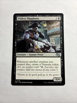 Pitiless Plunderer - Foundations Jumpstart MTG Plus Bonus Card!!! - Image 1