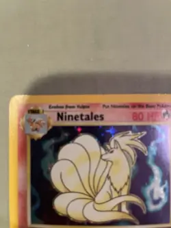 Ninetails 12/102 Holo Rare Base Set Unlimited Pokemon 1999 WOTC Vintage Card - Image 3