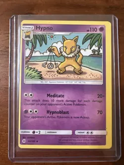 MISCUT - Hypno 60/149 SM Base Set Regular 2012 Pokemon Card - Image 1