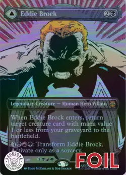 MTG Eddie Brock (0233) (Borderless) (233) | NM Foil | Spider-Man {SPM} - Image 1