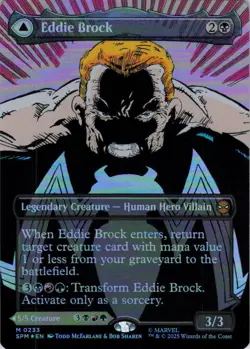 MTG Eddie Brock (0233) (Borderless) (233) | NM Foil | Spider-Man {SPM} - Image 2