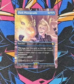 Flash Photography NM Borderless MTG Final Fantasy FIC Unplayed Magic Gathering - Image 1