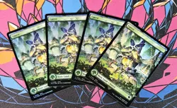 4x Forest x4 NM Chocobo Track Foil MTG Final Fantasy Unplayed Magic Gathering - Image 1
