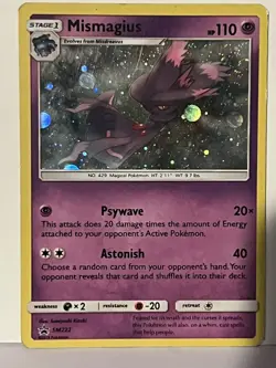 Mismagius Cosmo Holo SM222 Black Star Promo LP Pokemon Fast Ship - Image 1