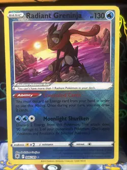 Radiant Greninja Holo 46/189 Pokemon SWSH: Astral Radiance - Image 1
