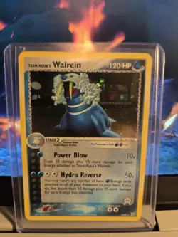 Pokemon TCG Team Aqua's Walrein EX Team Magma Vs Team Aqua 6/95 Holo Rare LP - Image 4