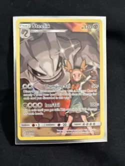 Pokemon 2019 Sun & Moon Cosmic Eclipse Steelix 247/236 Secret Rare B NM - Image 1