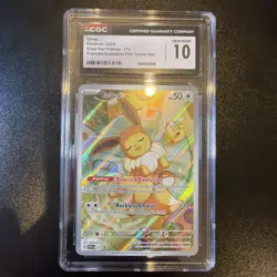Pokemon Eevee 173 Black Star Promo 2025 Prismatic Evolutions ETB CGC 10 Gem Mint - Image 1