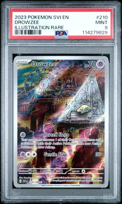 2023 POKEMON SVI EN-SCARLET & VIOLET ILLUSTRATION RARE #210 DROWZEE PSA 9 - Image 1