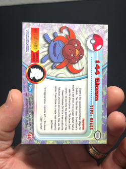 Topps Pokemon Series 1 Rainbow Foil Blue logo 1st print Gloom #44 - Image 4