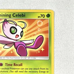 Shining Celebi SM79 PRINT ERROR Black Star Promo Pokemon TCG LP - Image 5