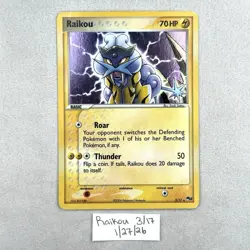 Raikou 3/17 Pop Series 2 Promos Holo Rare Pokemon TCG LP Vintage - Image 1