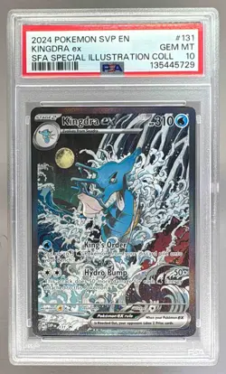 135445729 Kingdra ex 2023 Pokemon SV Black Star Promo - SVP EN #131 PSA 10 - Image 1
