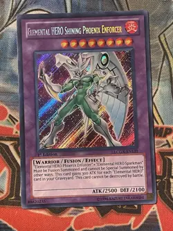 Elemental Hero Shining Phoenix Enforcer LCGX-EN139 1st Ed Secret Rare LP - Image 1