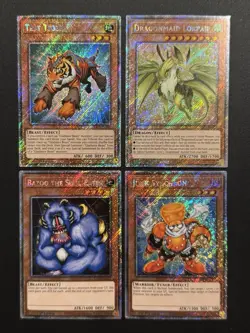 2024 YUGIOH RA03 1ST ED PLATINUM SECRET RARE TEST TIGER NM BONUS SET - Image 1